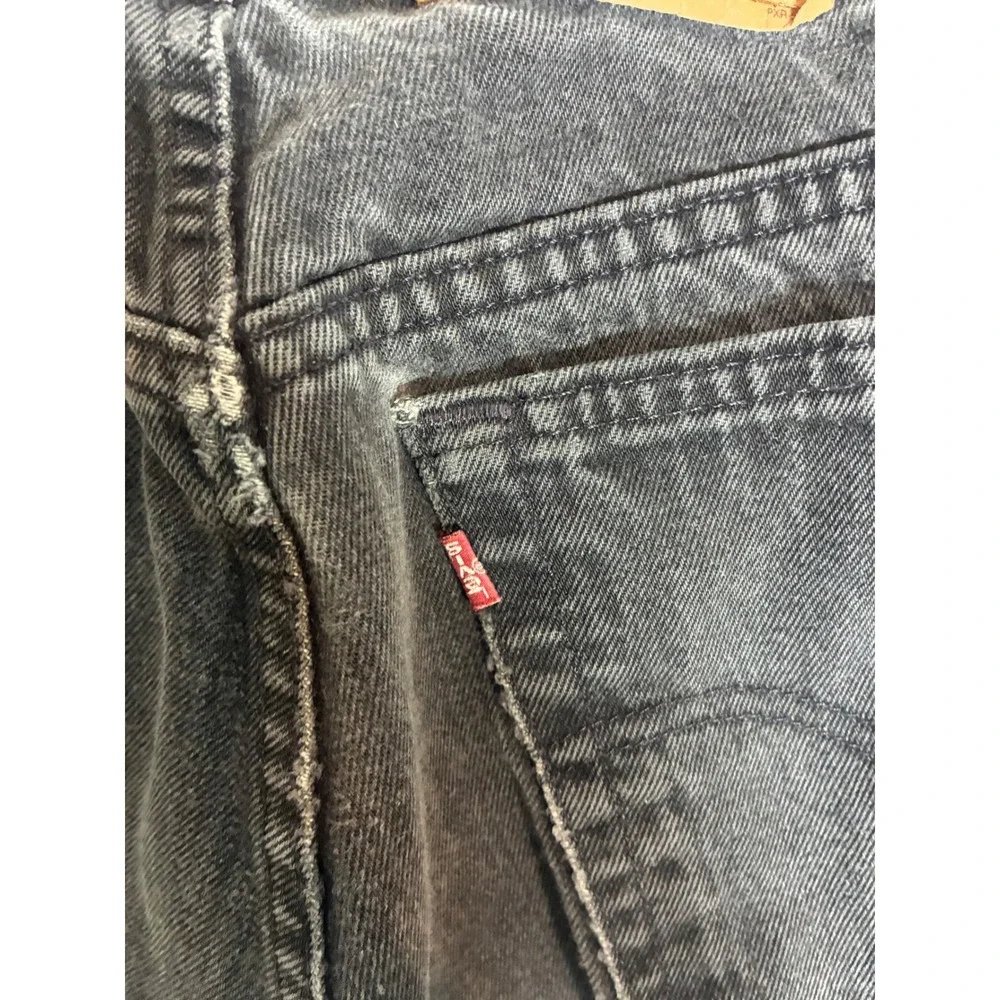 Vintage Levi 505 Black Faded Straight Leg Jeans Mens 38x32 Skater Grunge 90s